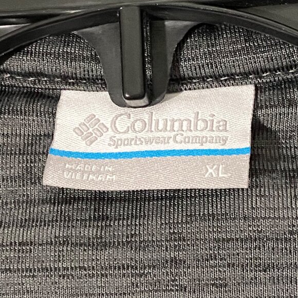 Columbia 1/4 Zip Pullover Jacket XL Gray Textured Athleisure Athletic Activewear - Picture 4 of 6